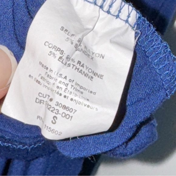 Lush Knit Maxi Dress Royal Blue Sz Small Beachy Vacation 90’s - Picture 11 of 12